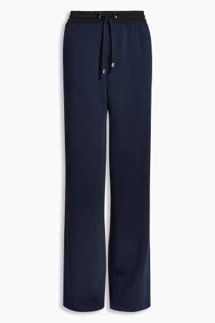 Navy Slouch Trousers